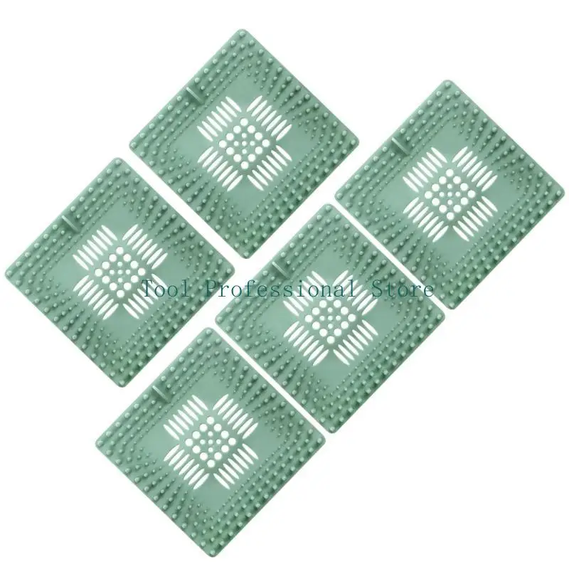 

57QF 5pcs Sturdy Plastic Hair Trap Portable for Shower and Bathtub Drain Easy to Installion Keep Drain Clear for Household