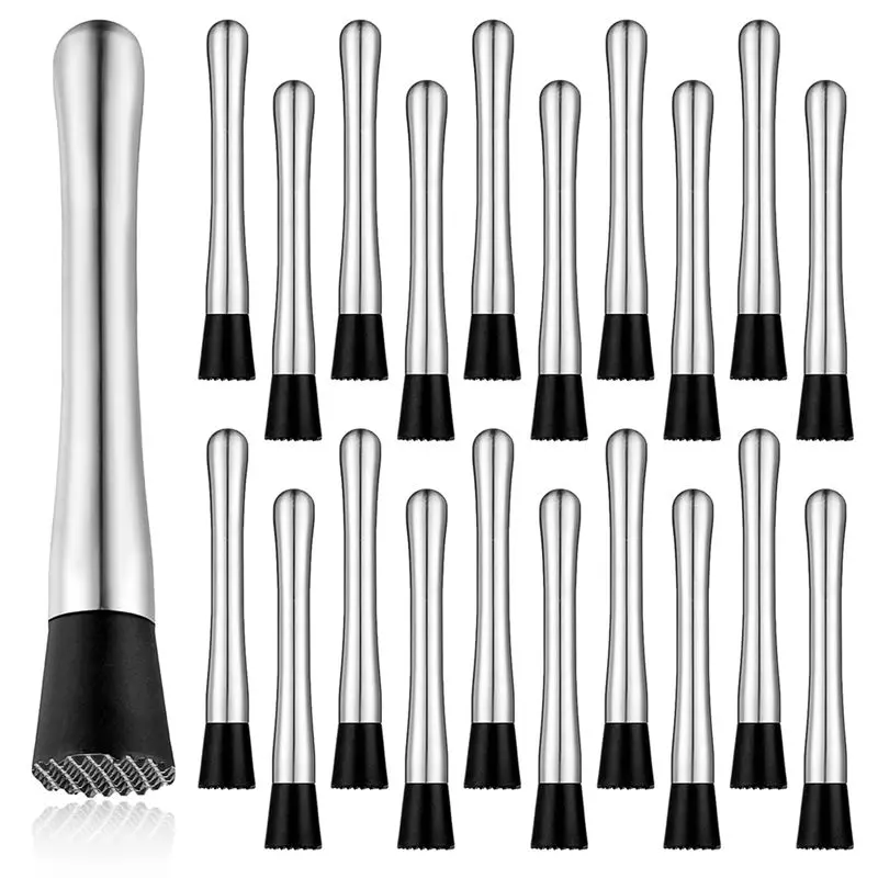 A84X-Mullers For Drinks Ice Crusher Stainless Steel Bar Muddler Tool Home Bars Accessories
