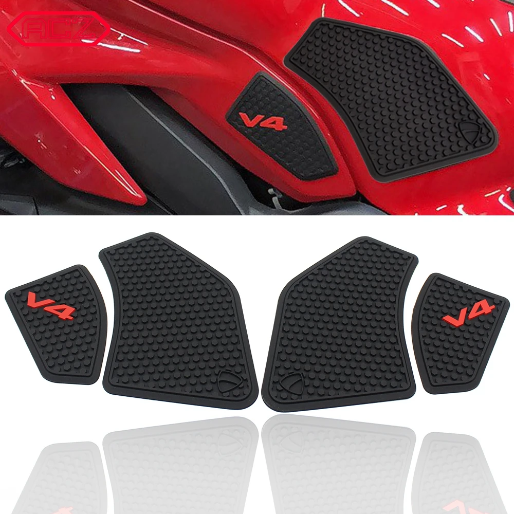 

Motorcycle Anti-slip Side Sticker Tank Pads Gas Knee Grip Traction Pad for Ducati V4 Panigale V4S Streetfighter V4 S 2018-2021