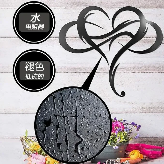 Infinite heart wrought iron wall decoration infinite heart wall decoration love brand steel art