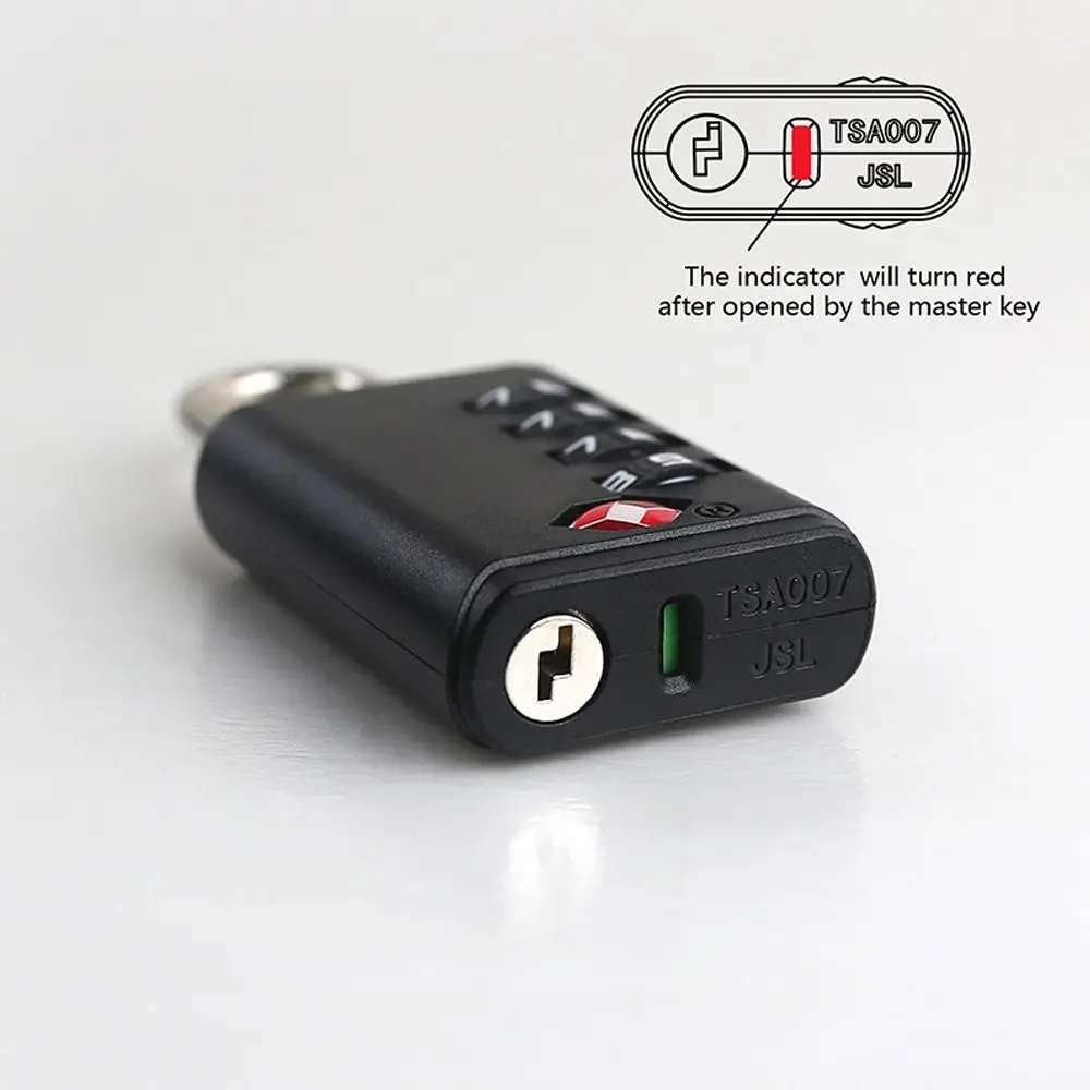New TSA 4 Digit Combination Lock Anti-theft Padlock Customs Password Lock Security Tool Cabinet Locker Travel