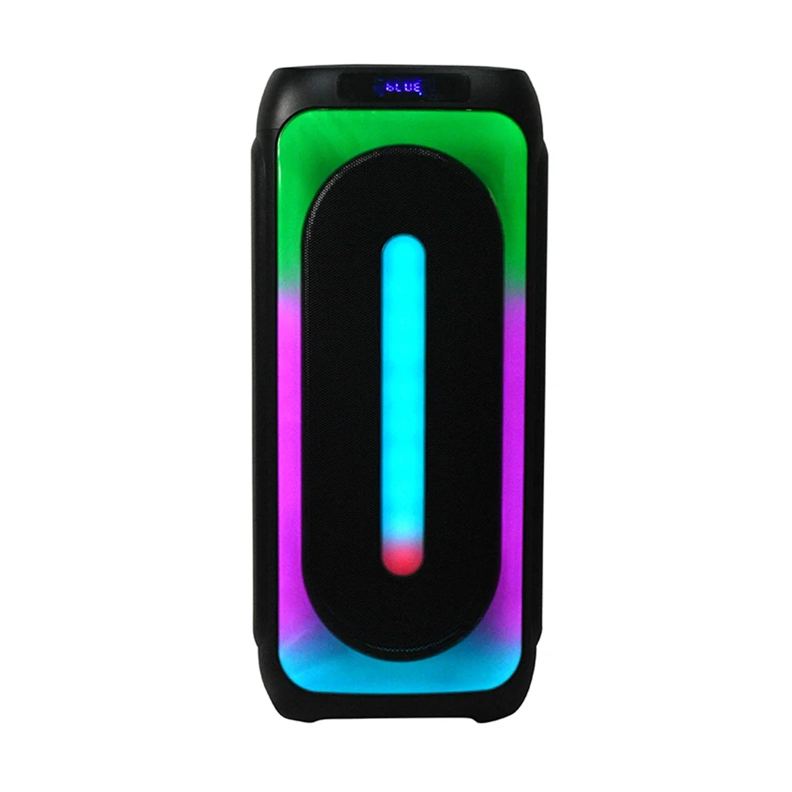 T New Double 10 Inch Bluetooth Portable Trolley Speaker High Power 120W Party Speaker With LED Light Karaoke Player