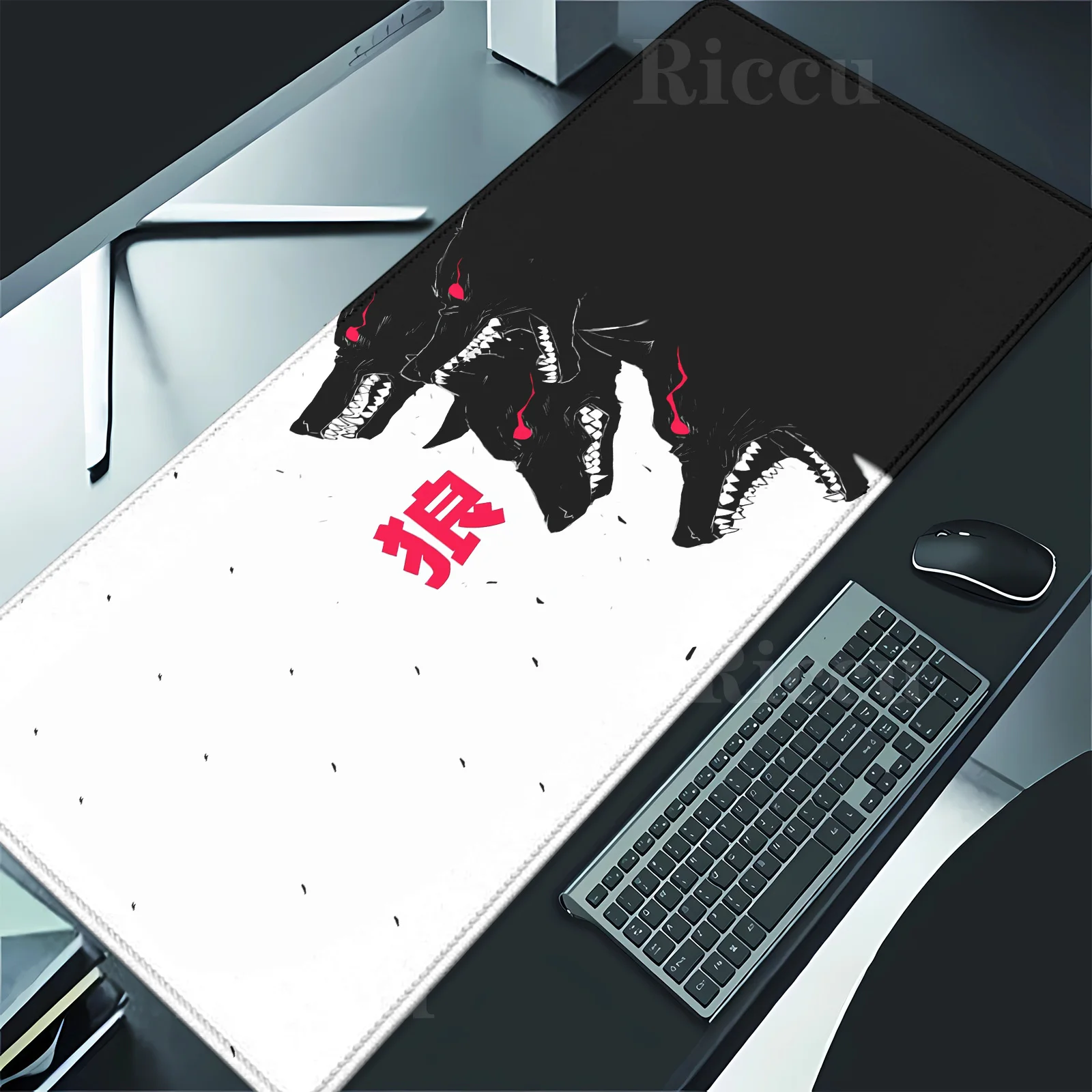 

Japanese Wolf Mouse Pad Gaming Home Mouse pad Keyboard Mat Office Carpet Laptop Mice Pad Desk Accessory PC peripherals E-Sports