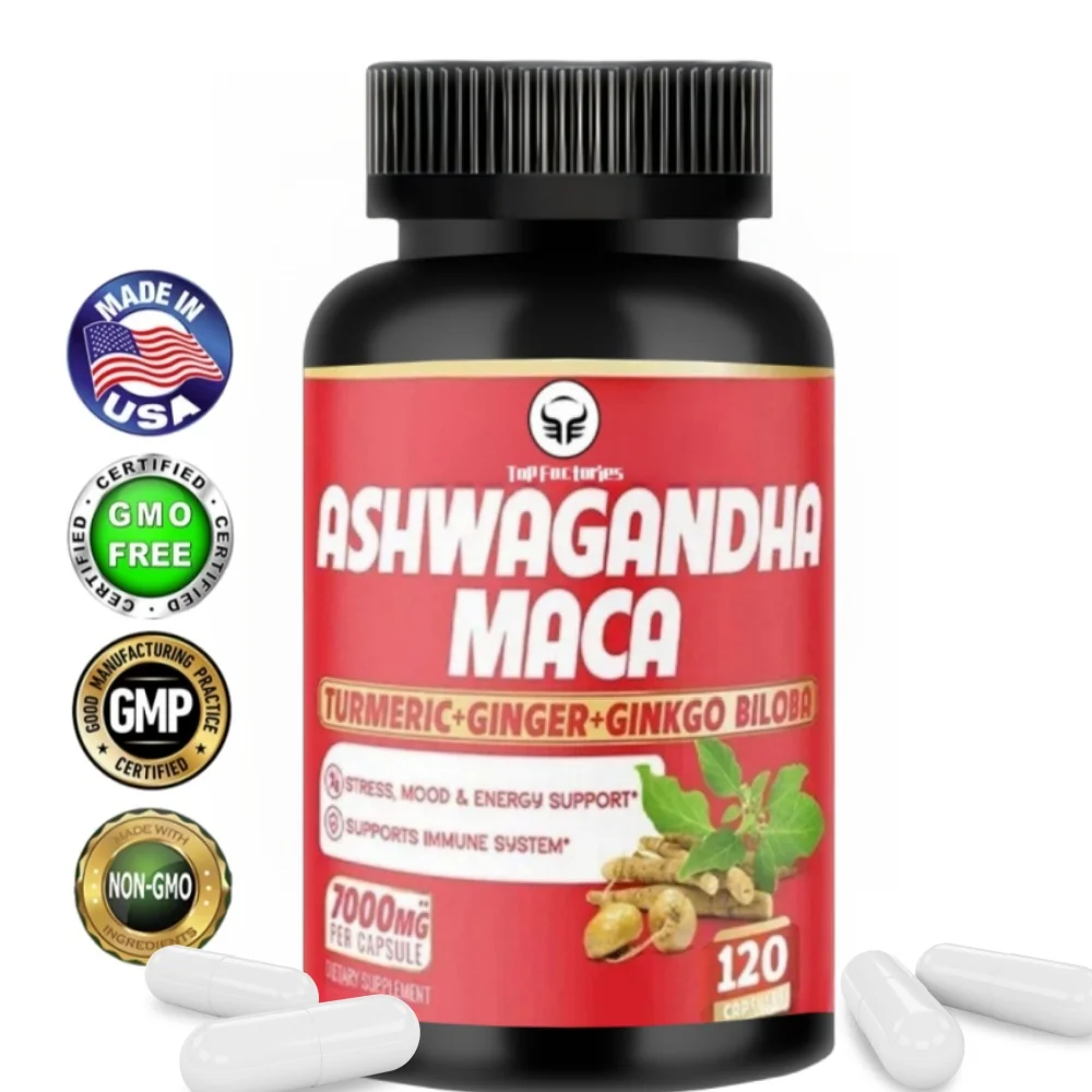 Top Factories Ashwagandha And Maca Supplements - Support Stress, Maca, South African Drunken Eggplant, Vegetarianism, Non Gmo