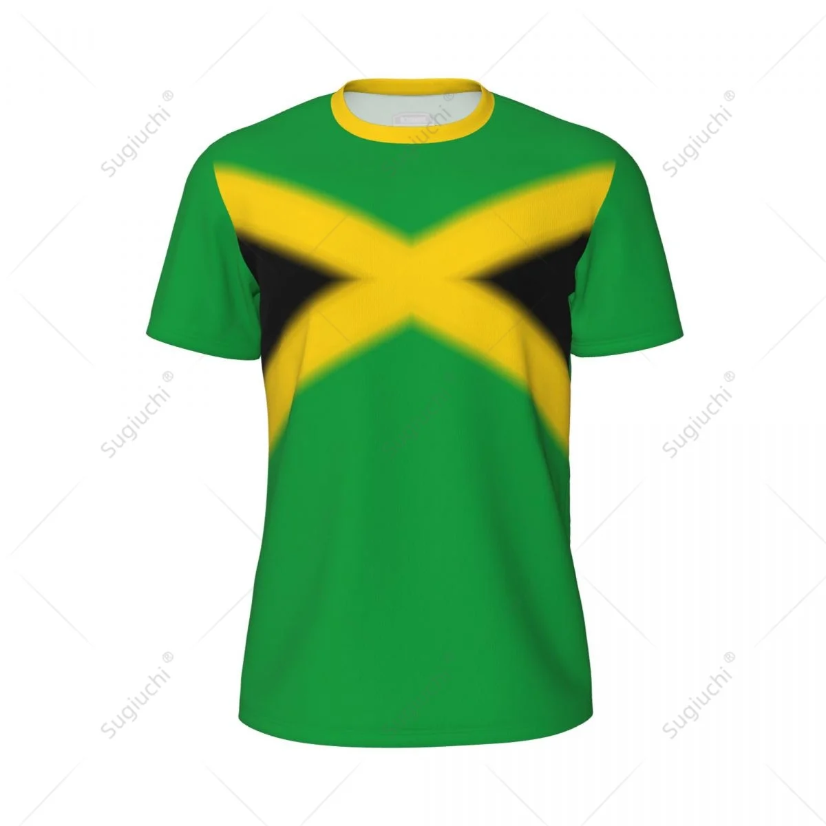 Sports Mesh T-shirt Jamaica Flag For Running Bike Soccer Tennis Football Fitness Tees 3D Printed Custom