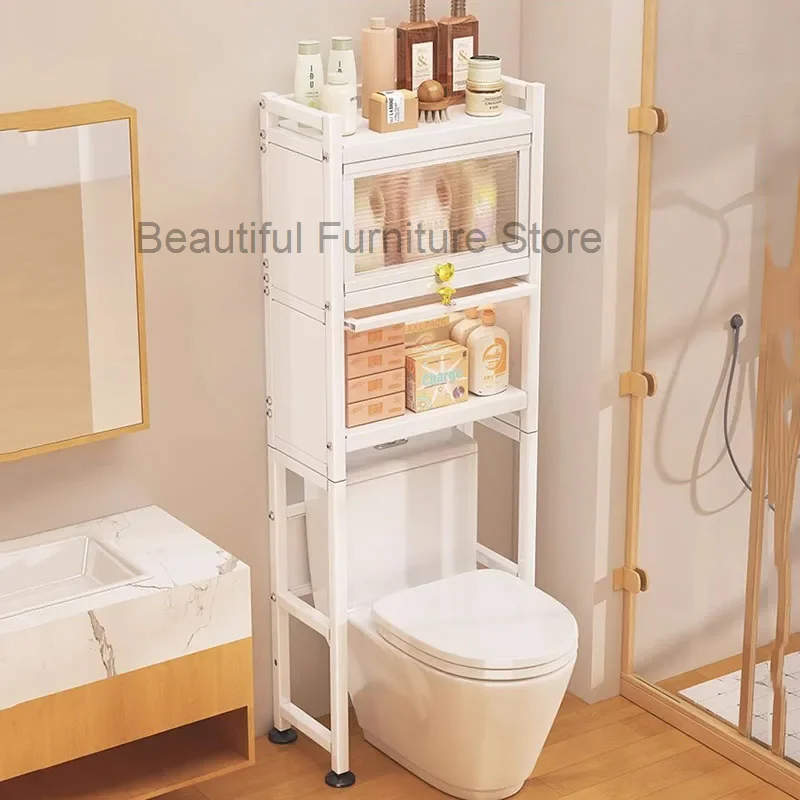 

Organizer Storage Bathroom Cabinet Shelf Narrow Paper Display Floor Bathroom Shelves Gadgets Metal Gabinete Furniture For Room