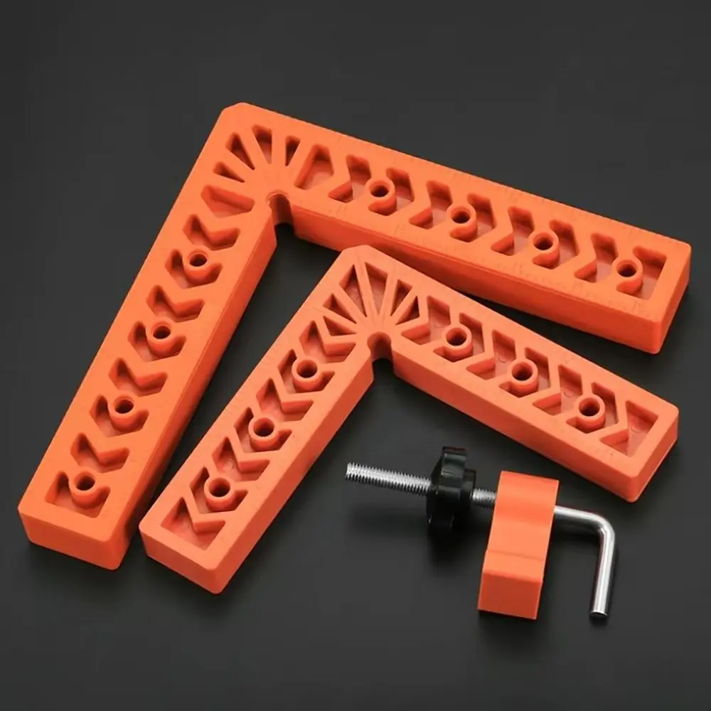 1Set Woodworking Tool Right Angle Ruler Fixed Angle Gripper L-Shaped 90° Positioner Tool Plastic 3/4/6/8 inch