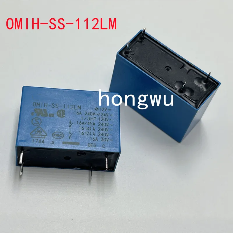 100% Original New 2PCS  OMIH-SS-112LM  DC12V relay 16A 4pins