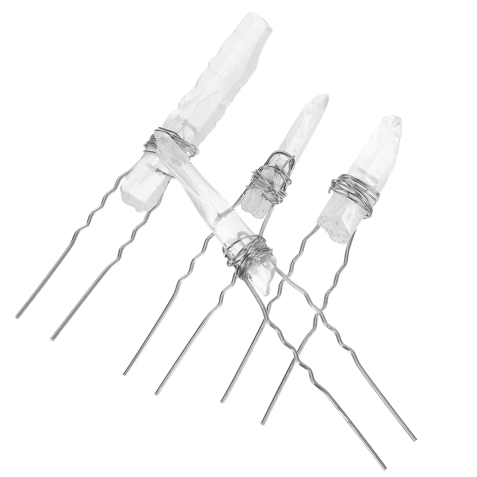 

4Pcs Crystal Hair Clips Elegant Quartz Bridal Pins Wedding Prom Party Accessories Rhinestone Hair Jewelry Bride Accessories