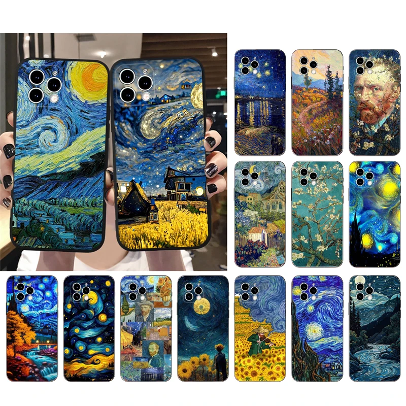 

Van Gogh Starry Night Phone Case For iphone 17ProMax Air 16 15 14 13 Pro Max 15 16 Pro 15Plus Mobile Phone Case Funda