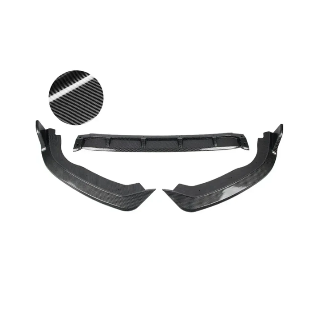 For Honda Fit Jazz 2018 To 2020 Front Bumper Lip Chin Spoiler Deflector Protector Guard Decoration  Diffuser Cover Trim Body Kit