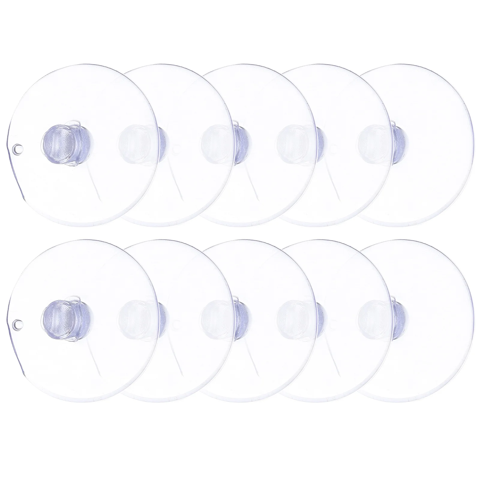 

100pcs Hanging Suction Cups Transparent Anti-Collision Pads For Glass Walls Bathroom Tiles Kitchen Sinks Furniture Mounting