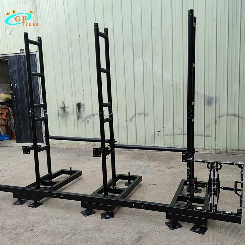 Easy Setup Steel LED Screen Ground Support Stand Led Screen Back Truss Support Systems