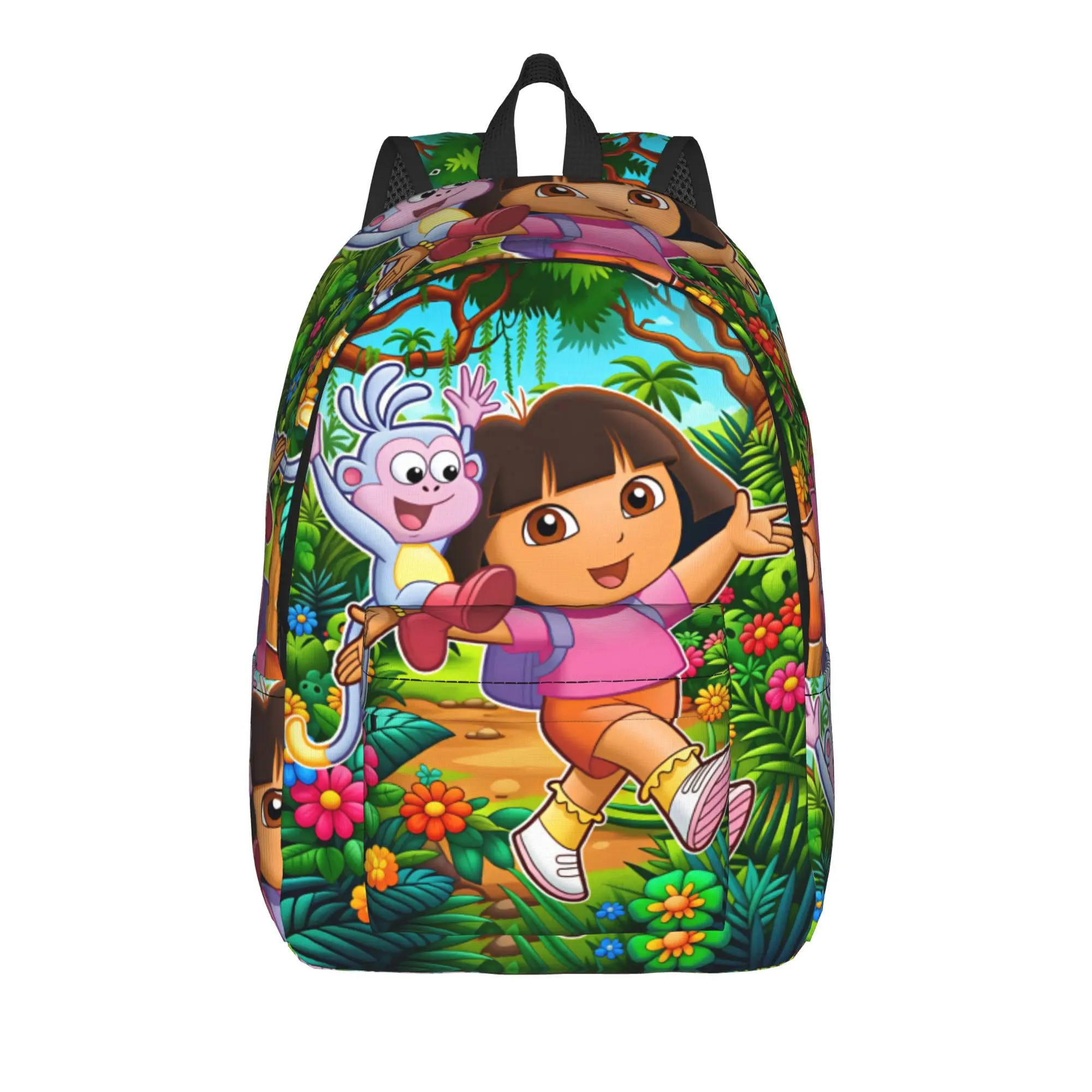 Doras The Explorer Backpack  Student Polyester Sport Backpacks Large Novelty High School Bags Rucksack