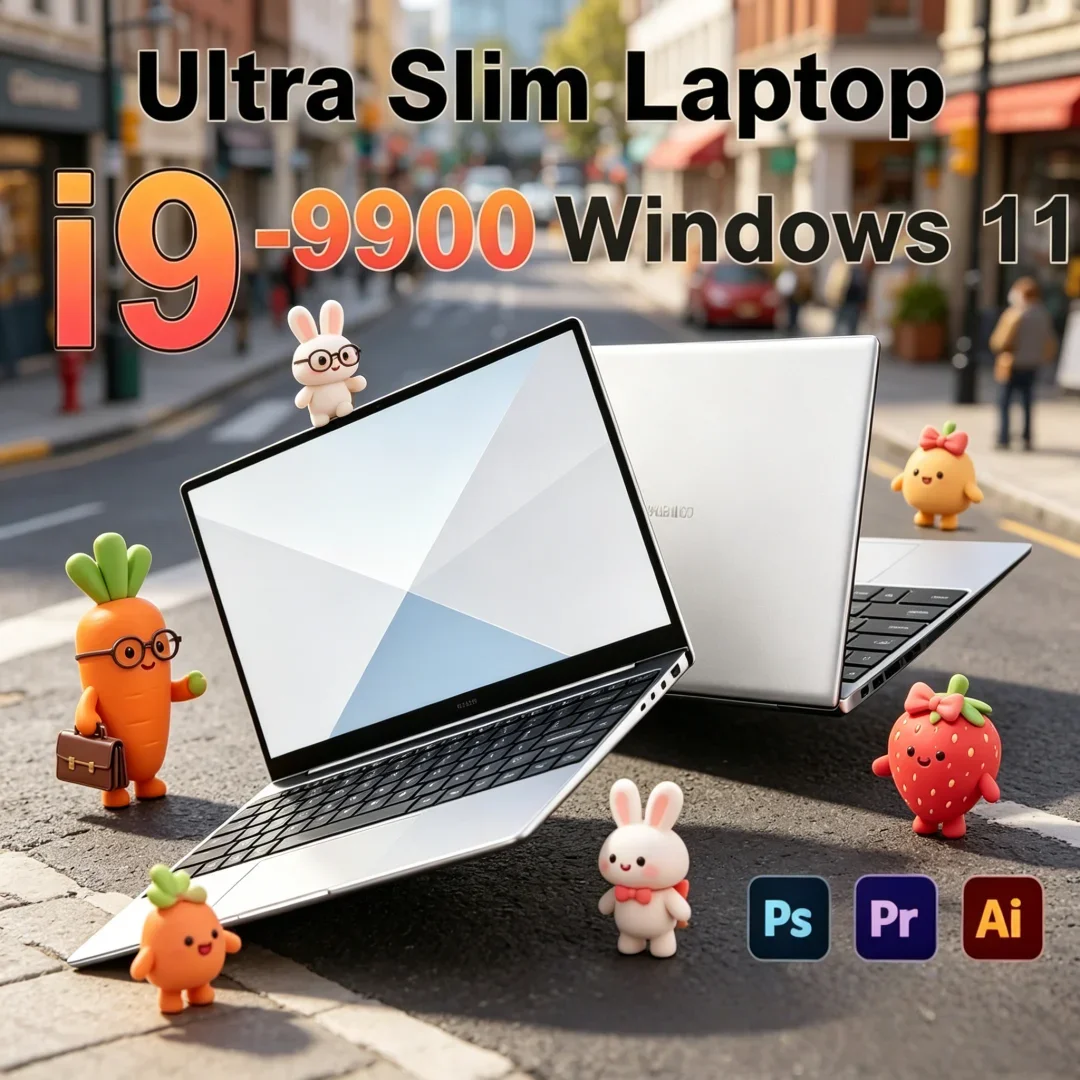 2026 Quintessential Novo 15.6 Laptop Intel Core I9-9900 32GB 2TB Gaming PC Ethereal Ultra Slim Computador de estudo corporativo PC