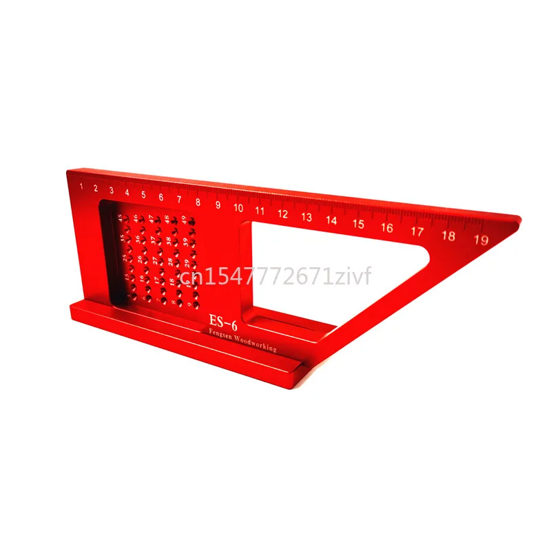 Woodworking Lineation Ruler ES Series Aluminum Alloy L-Square Goniometer Set Square Scriber Angle