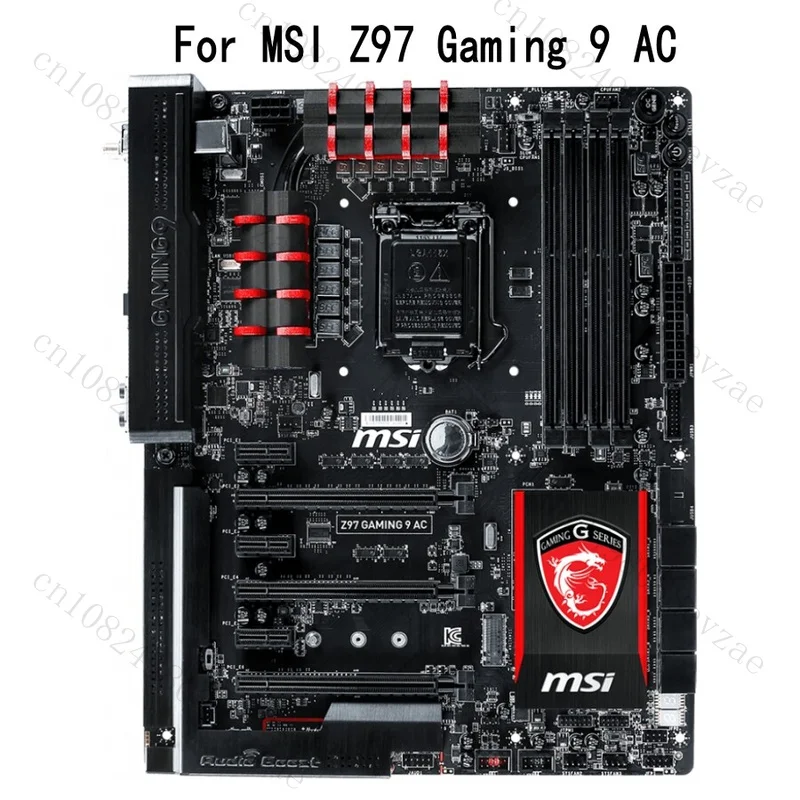 

used For MSI Z97 GAMING9 AC Motherboard DDR3 Multi-Graphics Crossfire ATX 32GB Tested