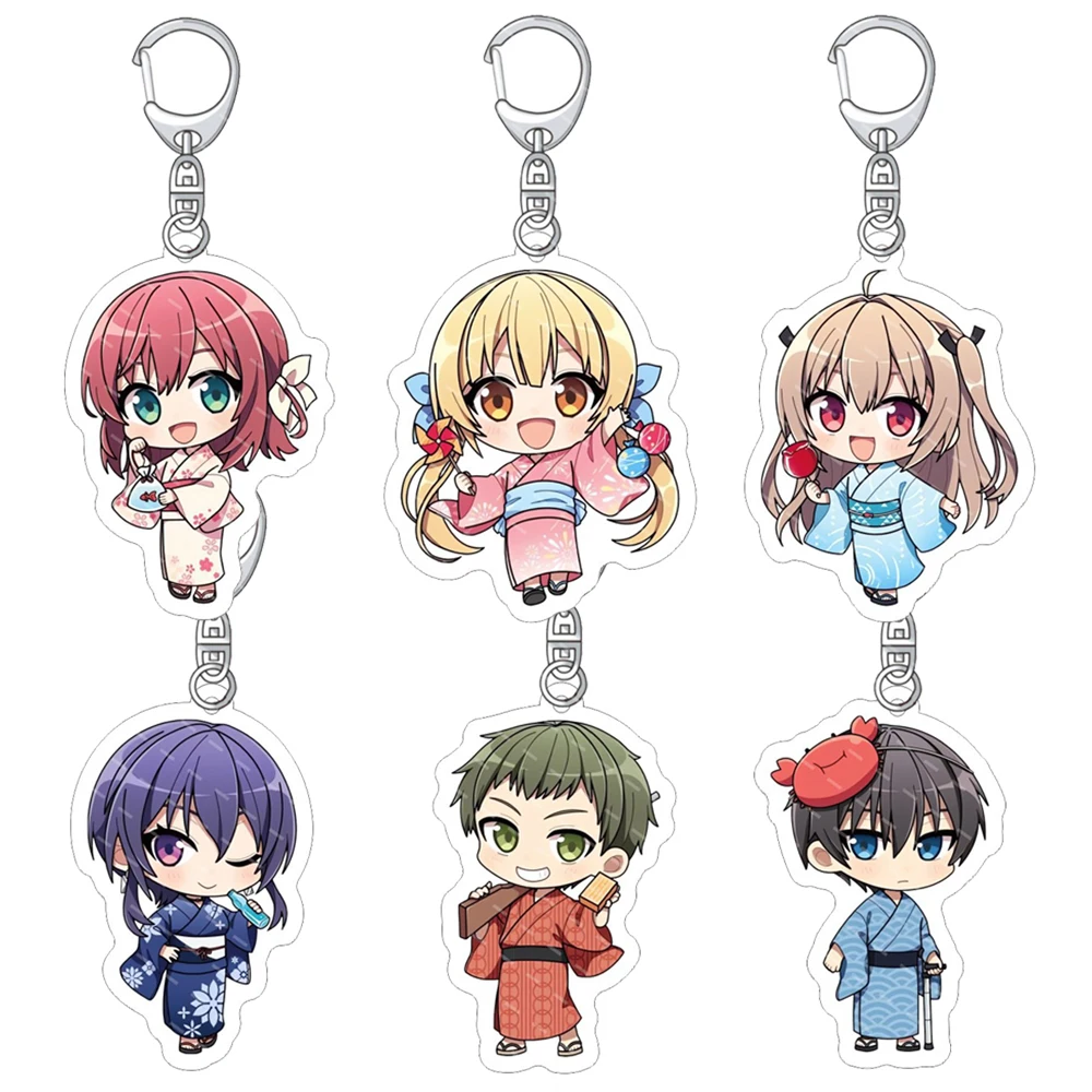 Anime ATRI -MY DEAR MOMENTS Acrylic Keychain Figures Atri Ikaruga Natsuki Cosplay Bag Keyring Accessories Pendant Xmas Gifts