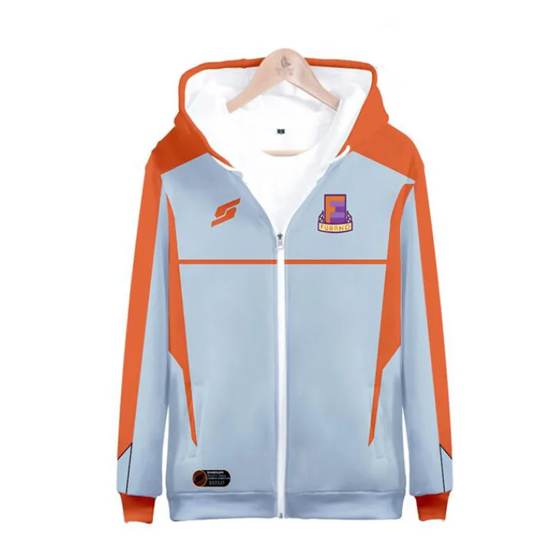 3D Print Anime Captain Tsubasa Ozora Tsubasa Kojiro Hyuga Costume Unisex Hoodie Zipper Hooded Jacket Soccer Jerseys Uniform