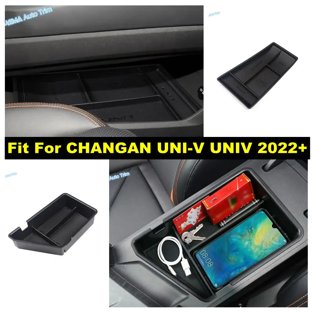 

For CHANGAN UNI-V UNIV 2022 - 2024 Car Armrest Storage Box Central Control Container Tray Phone Pallet Auto Interior Accessories