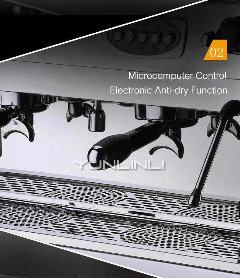 Кофемолка Итальянская полуавтоматическая кофемашина с одной головкой Роскошная коммерческая кофеварка