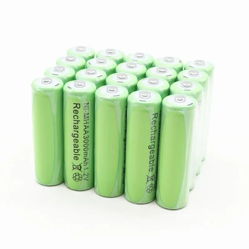 Batterie Rechargeable Ni-MH 1.2V AA 3000mAh Pour Jouets, Appareil Photo, Microphone, 2 À 20 Pièces