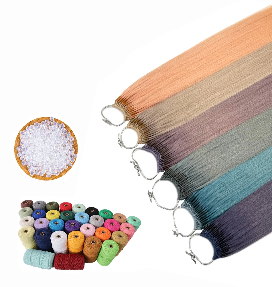 100% Remy Human Hair Extensions #SILVER Summer Color Republic of Korea Hot sell twin tip Keratin Hair extension Popul
