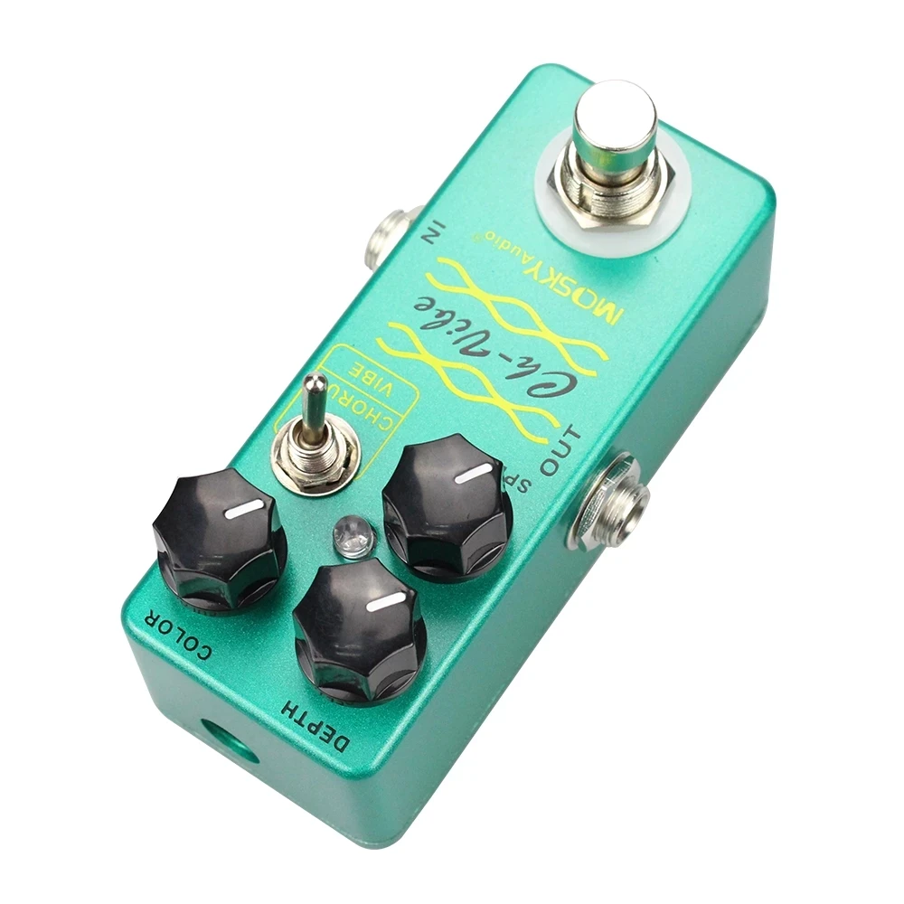 Mosky CH-VIBE Chorus Pedal Tremolo Electric Guitar Effect Pedal Vintage Vibe Effect Vibrato Guitar Pedal True Bypass