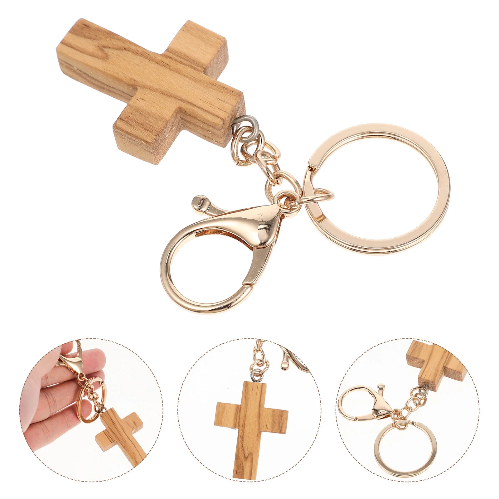 Christening Handbag Pendant Cross Keychain Keyring Charm Jesus Sunday School Crafts Miss