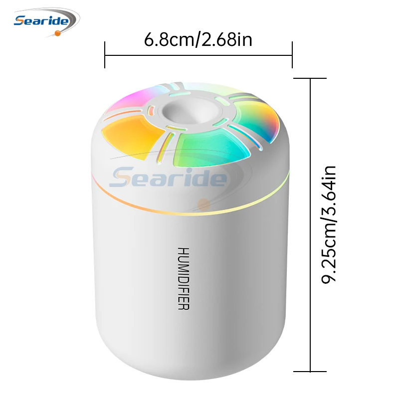 180ML Mini Air Humidifier Electric USB Aroma Diffuser Essential Oil Purifier Aromatherapy Color Lights For Car Home Bedroom