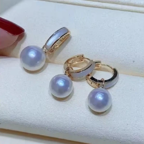 ¡raro-exquisito-pendiente-de-perla-redonda-de-oro-del-mar-del-sur-de-8-9-mm-pendientes-de-plata-de-ley-925