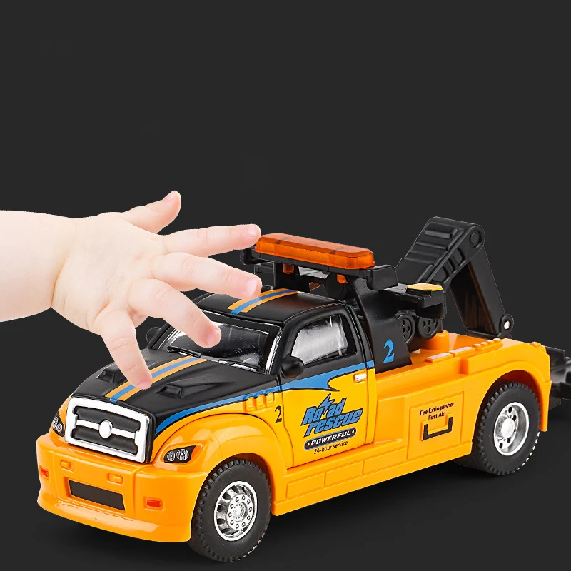 1 قطعة مقطورة محاكاة مصغرة لعبة مجسمة الصبي الكرتون نموذج سيارة معدنية دييكاست التراجع مقطورة لعب الأطفال سيارات لعبة الهدايا