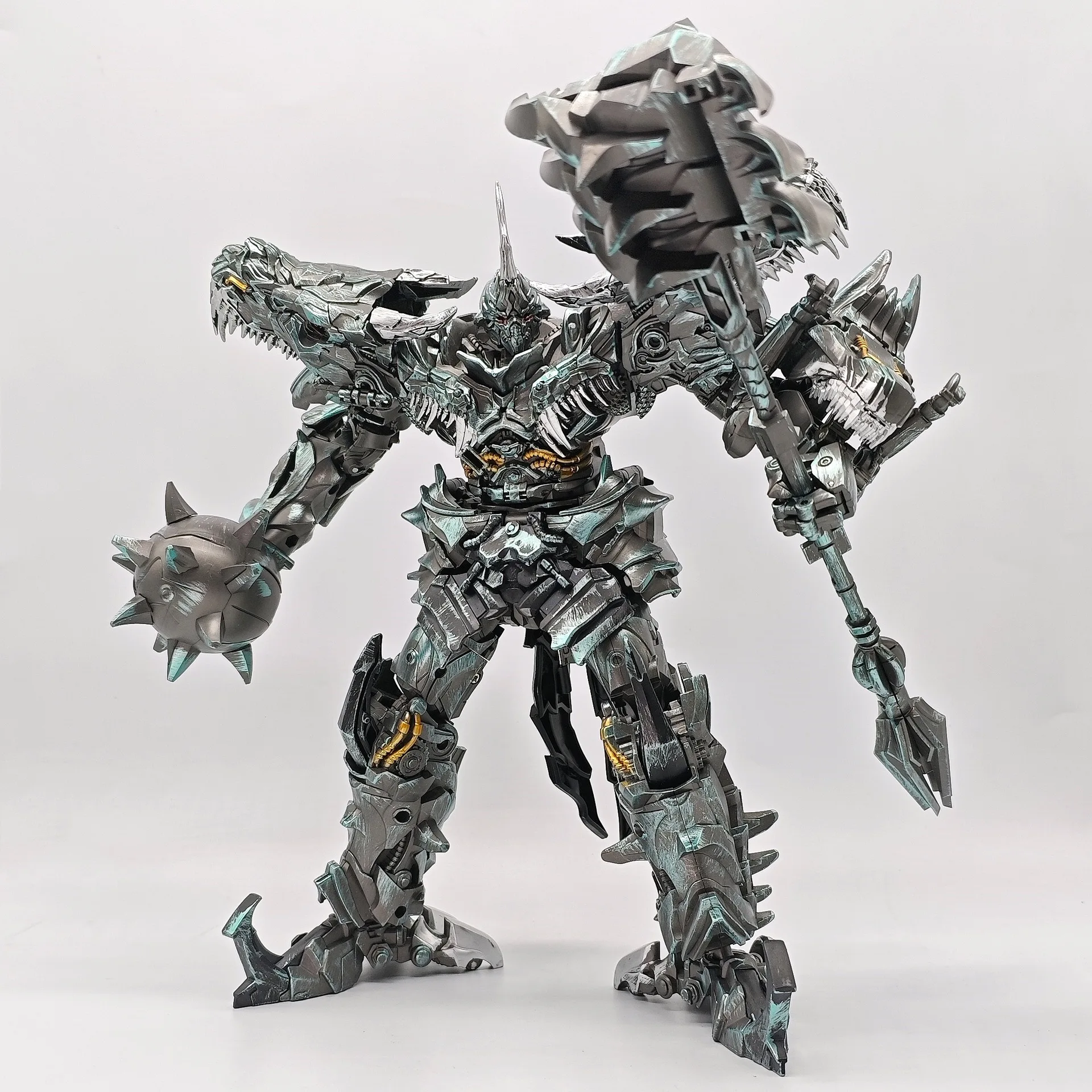 Figura de Acción de Dinosaurio Grimlock de 23 cm, Transformable, Baiwei TW1034 TW-1034, Serie de Películas Dinobots, KO SS07, Modelo de Robot, Juguete de Regalo