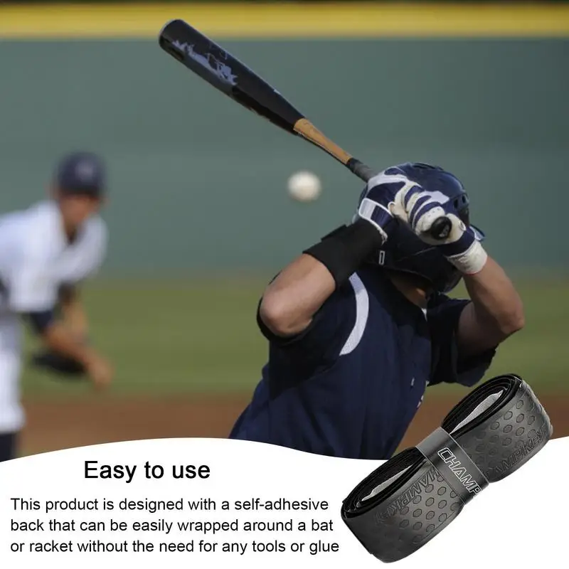 Bat Grip Tape For Baseball 1m Absorbs Sweat Tennis Grip Racket Handle Grip PU Anti-Skid Sweatband Tape For Dumbbells Fishing