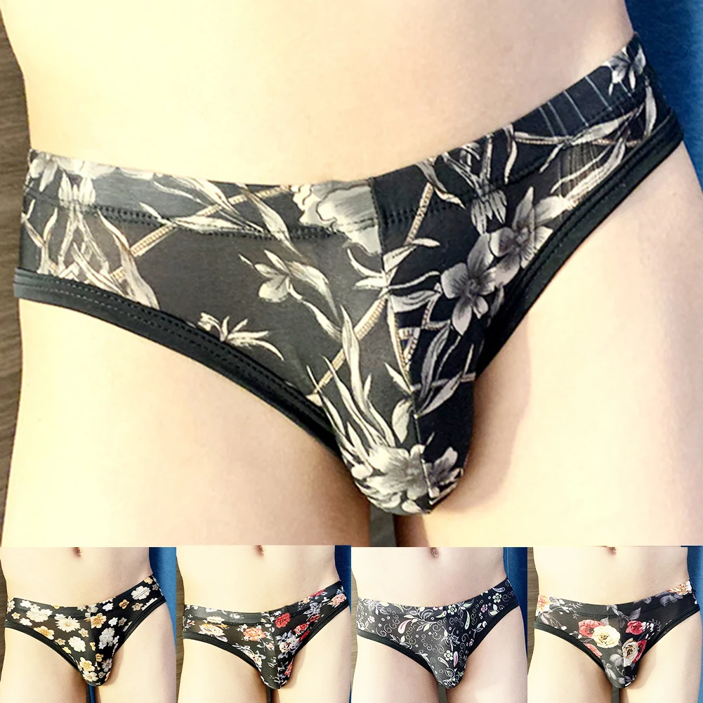 

Elastic Pouch Breathable Panties Waist 63-90 Cm Sexy Print Briefs For Summer Breathable Briefs 95 Polyester 5 Spandex