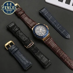 Man Genuine Leather Watch Strap For GUESS W0247G3 W0040G3 W0040G7 Series high quality Cowhide Bracelet Watchband 22mm Wristband