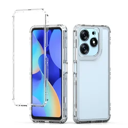 3 in 1 Hybrid Armor Shockproof Phone Case For Tecno Spark 10C 10 Pro Hard Plastic Frame Transparent TPU Back Cover Coque Fundas