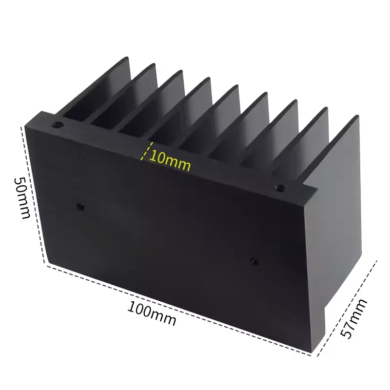 BRZHIFI Chassis Audio Power Amplifier Radiator 100Mmx57Mmx50Mm Technical Factory Direct High Quality CNC Heat Dissipation