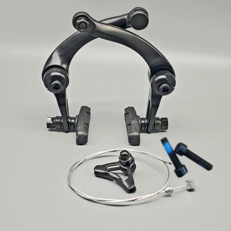 Stunt Mini Bike U-Type Rear Caliper Brake, Aluminum Alloy Brake Handle with Internal & External Brake Cable for Performance