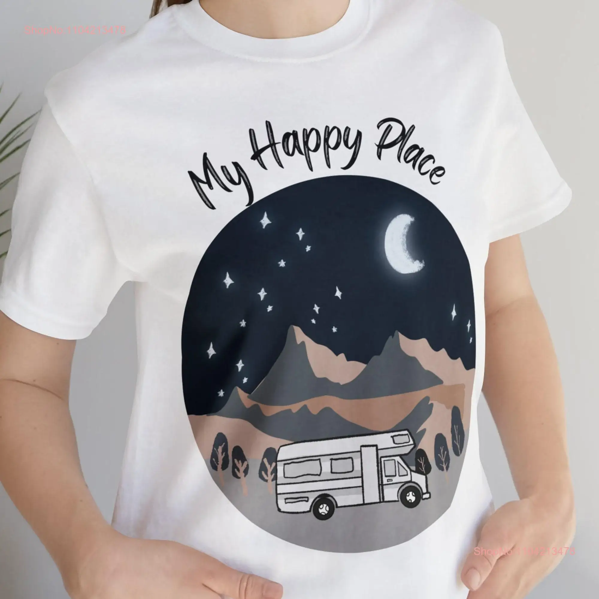 RV camping shirt under the night sky Jersey  T van life adventure long or short sleeves