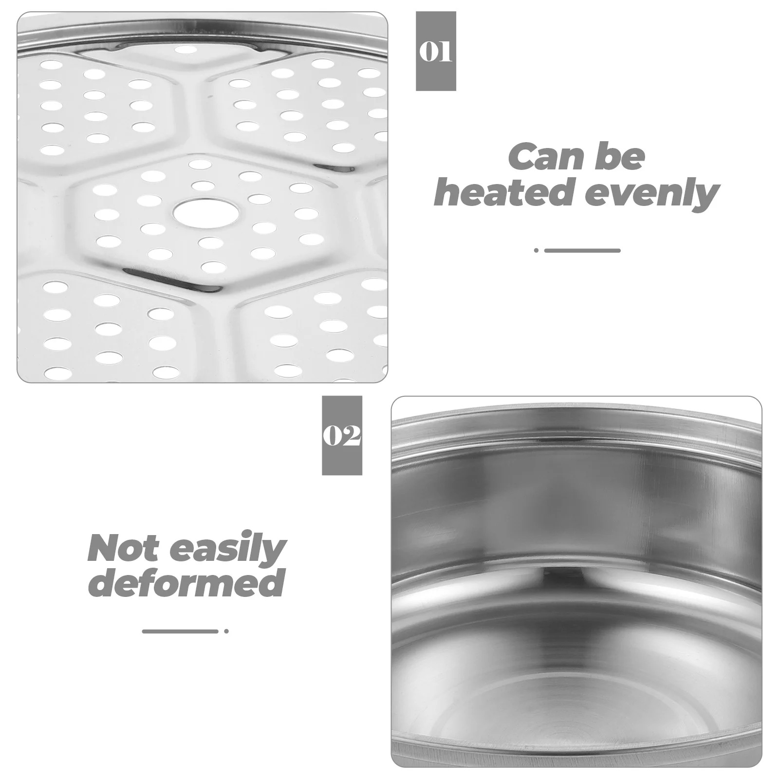 

Stainless Steel Stock Pot Simmer Induction Convenient Kitchen Cookware Dumplings Steamer Home Cooking Utensils