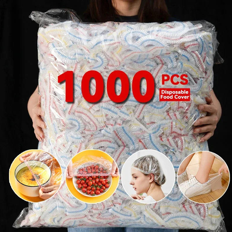 

Colorful Disposable Food Cover Lid Elastic Wrap Fresh Film Bag Disposable Cling Cover Bowl Cover Kitchen Storage Bag