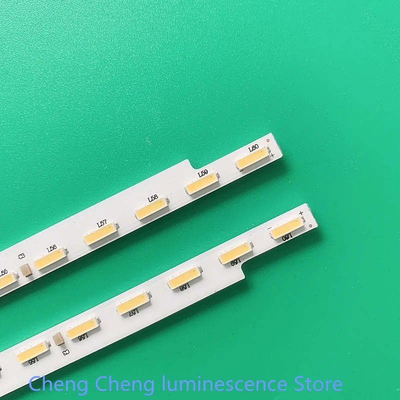 แถบไฟ LED 2ชิ้นสำหรับริ้วสายไฟ LED60X1800A ทีวี Konka 60 ''35019214 35019212พร้อม72000420YT หน้าจอ