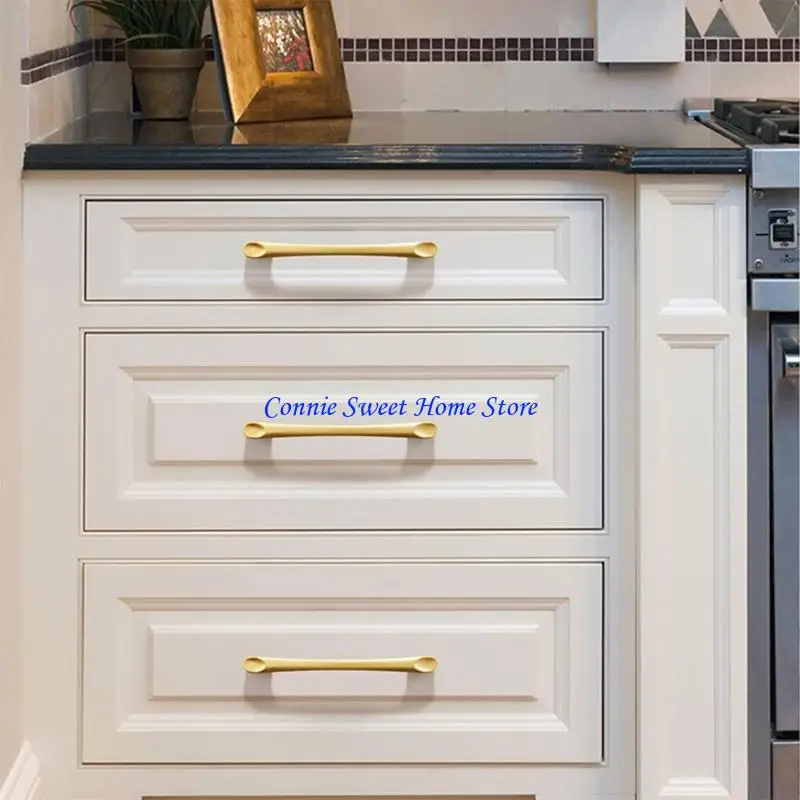 LXAF 2Pcs Cabinet pull Aluminum Alloy Dressers Knob Simple Drawer Door Pulls Handles Kitchen Bedroom Furniture Hardware