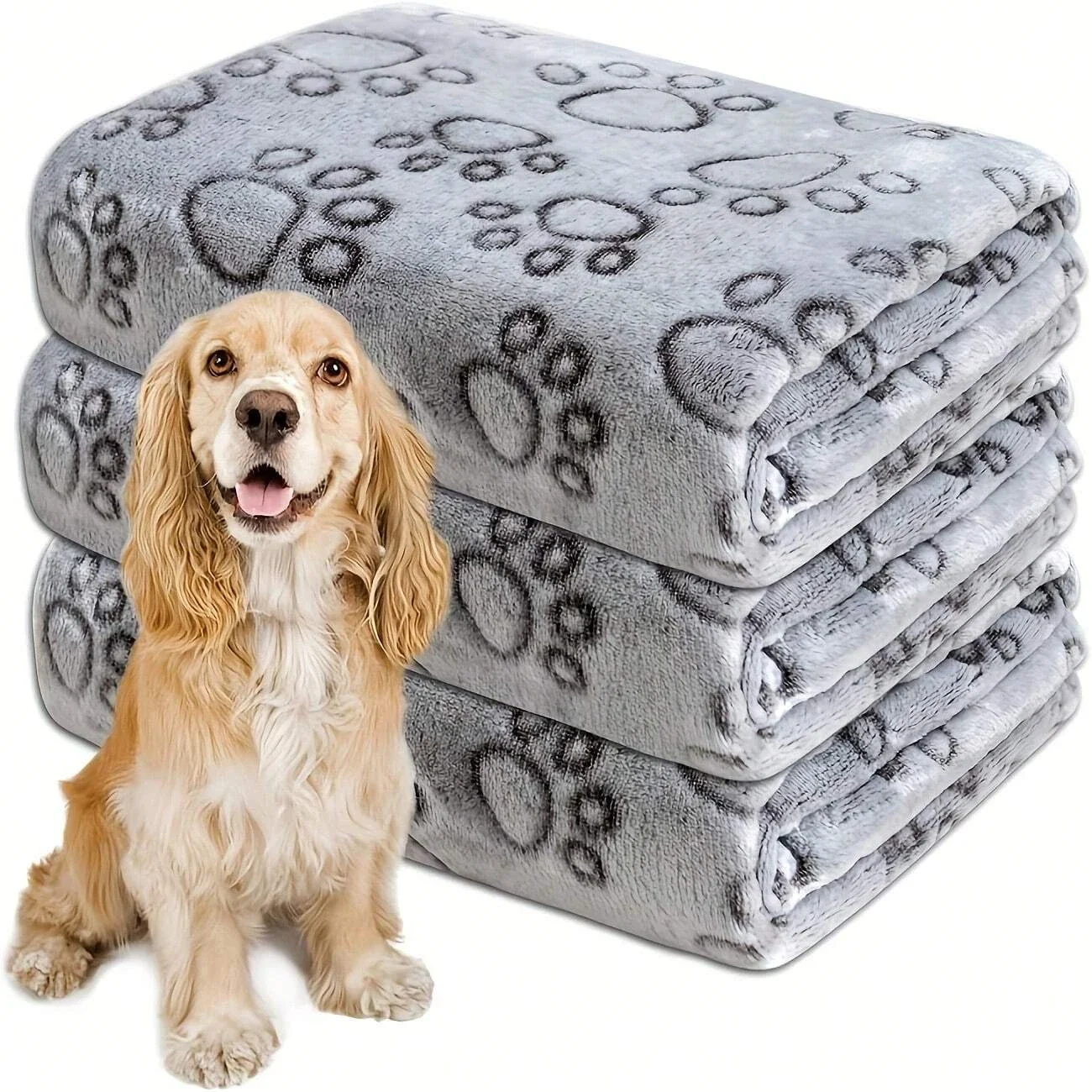 Stuffed Premium Soft Dog Blanket, Puppy Essentials Dog Products Cat Calming Blankets Throw For Small Medium Dogs Pet sofa Puppy