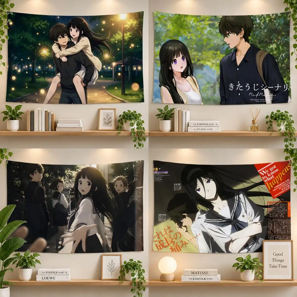 Anime Hyouka Mystery School Flags Personalized Banner Flag Room Dorm Camping Picnic Garage Bar Outdoor Wall Decor