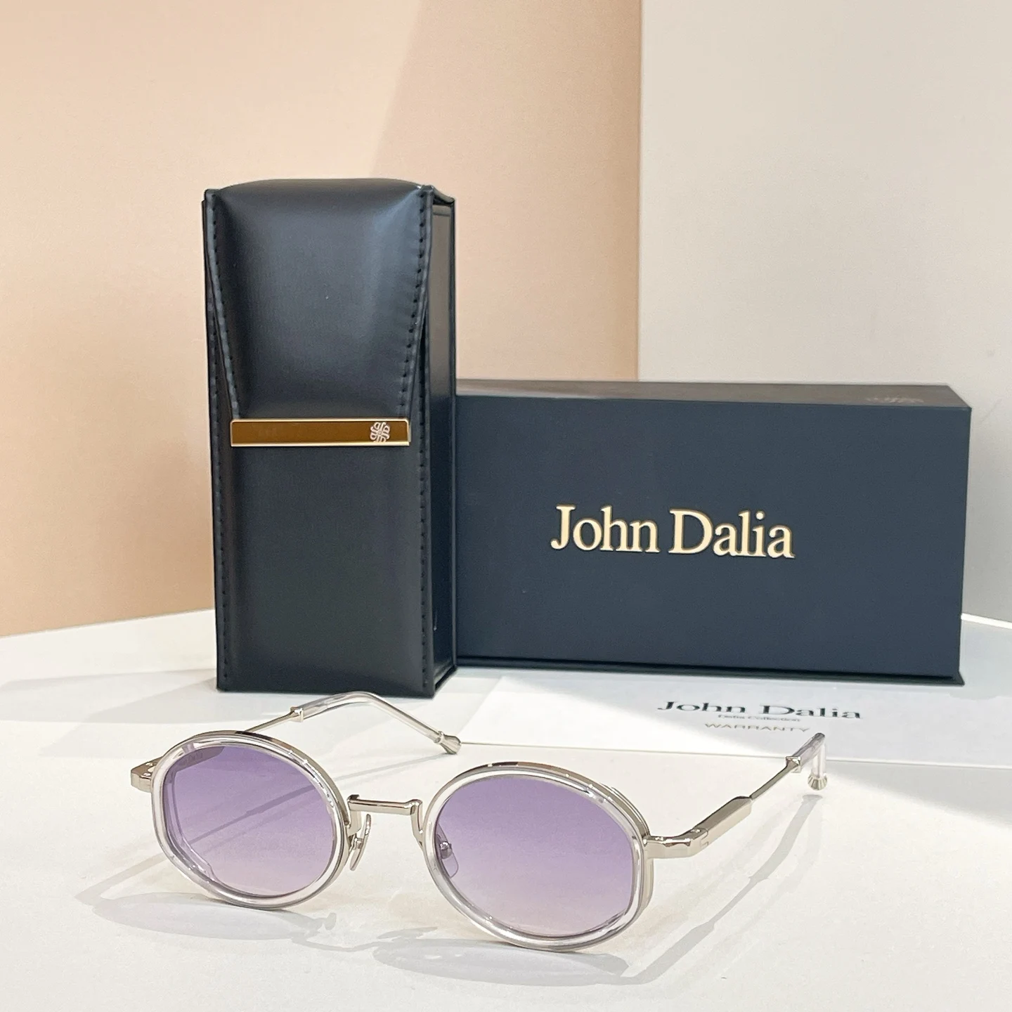Klassieke Designer Voor JOHN DALIA JD Jared Zonnebril Mannen Vrouwen Legering Gradiënt Topkwaliteit Brand Design UV400 Bril Met Doos