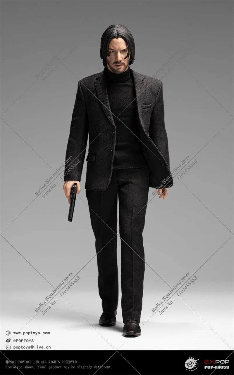 In magazzino POPTOYS EX-053 scala 1/6 da collezione Killer God John Wick Keanu Reeves 12 pollici maschio Solider Action Figure Model Toys