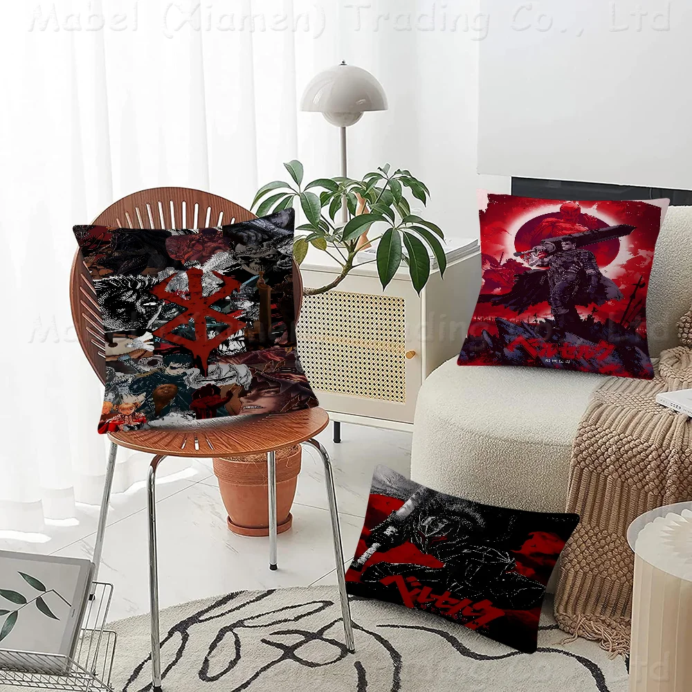 Japanese Anime Berserk Cushion Cover 30x50 Polyester Sofa Cushions Decorative Throw Pillows Home Decoration Pillowcover