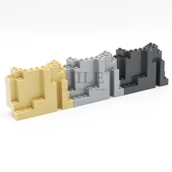Moc Rock Panel 4x10x6 Rectangular 6082 DIY City Street View Bulk Building Blocks Bricks Set Compatible with Mountain Garden Toys